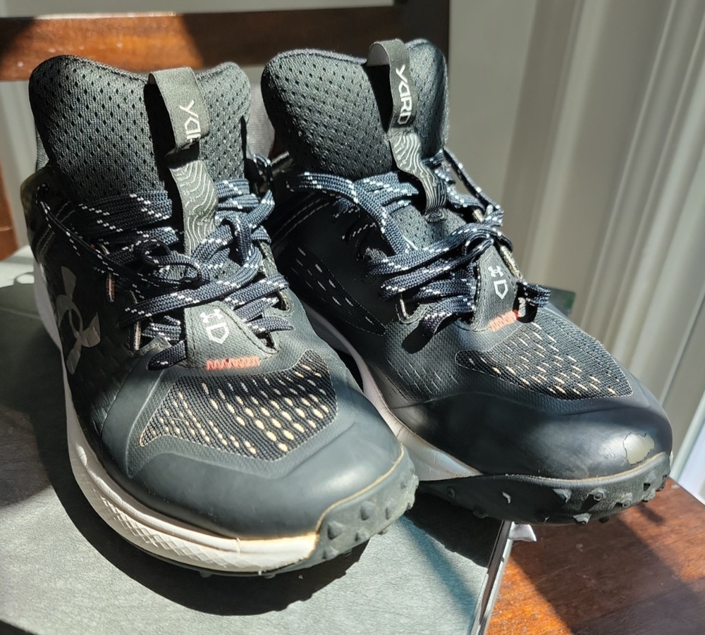 Under Armor Black Baseball Shoes Art 3025593-001 Size 8.5 UK 7.5 Cleats Athletic